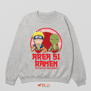 Naruto at Area 51 Spicy Ramen Sport Grey Sweatshirt