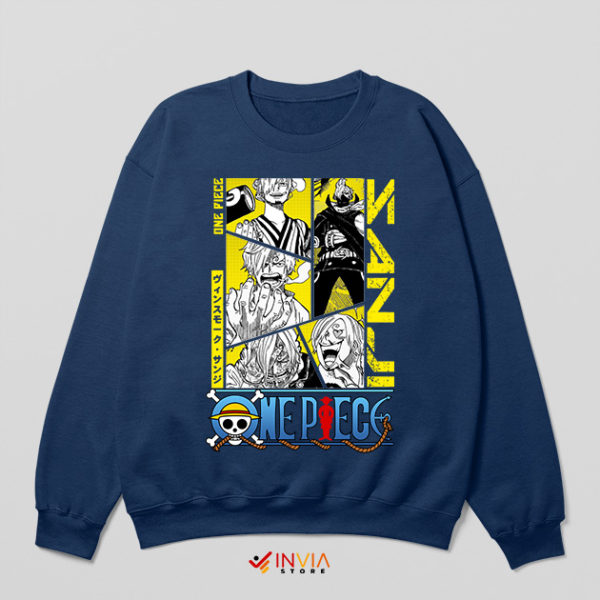 Netflix One Piece Sanji Lighter Navy Sweatshirt