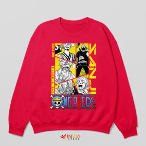 Netflix One Piece Sanji Lighter Red Sweatshirt