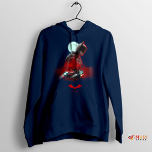 Night Watch with 'The Batman On Patrol Navy Hoodie