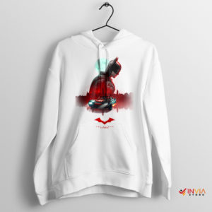 Night Watch with 'The Batman On Patrol White Hoodie