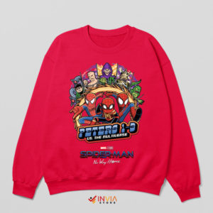 No Way Home Multiverse Peter 1-3 Red Sweatshirt