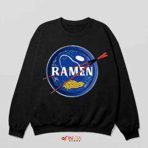 Noodle Astronaut NASA Ramen Black Sweatshirt