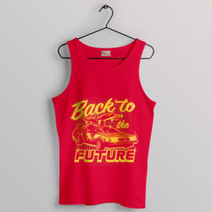 Nostalgia DeLorean Back to the Future Red Tank Top