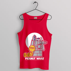 Old Snoopy Cartoon Star Wars Meme Red Tank Top