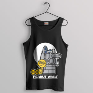 Old Snoopy Cartoon Star Wars Meme Tank Top