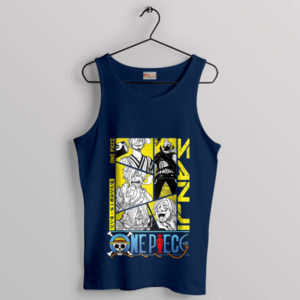 One Piece Vinsmoke Sanji Lighter Navy Tank Top