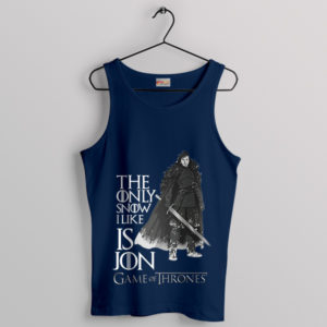 Only Jon Snow Winter is Coming Navy Tank Top