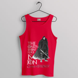 Only Jon Snow Winter is Coming Red Tank Top