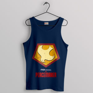 Order and Justice Peacemaker Emblem Navy Tank Top