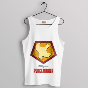 Order and Justice Peacemaker Emblem White Tank Top