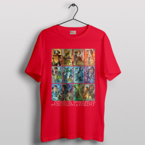 Original All Star Wars Movies Red T-Shirt