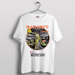 Original Wednesday Addams Iron Knife White T-Shirt