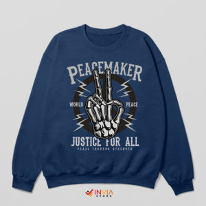 Peacemaker Stand for Justice Symbol Navy Sweatshirt