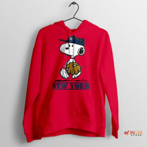 Peanuts Play Ball in the Bronx Yankees Red Hoodie