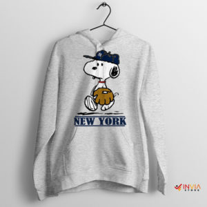 Peanuts Play Ball in the Bronx Yankees Sport Grey Hoodie