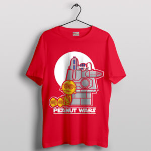 Peanuts Tribute Comics Star Wars Red T-Shirt