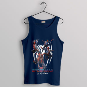 Peter Parker Jump No Way Home Navy Tank Top