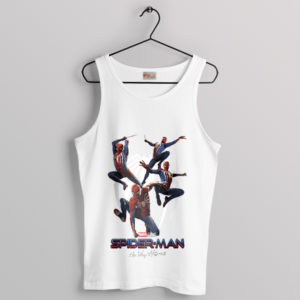 Peter Parker Jump No Way Home White Tank Top