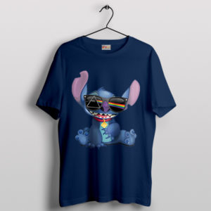 Pictures of Stitch the Moon Pink Floyd Navy T-Shirt