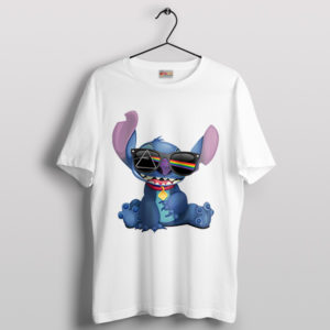 Pictures of Stitch the Moon Pink Floyd White T-Shirt