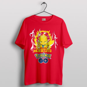 Pika-Z Warriors Pikachu Super Saiyan Red T-Shirt