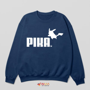 Pikachu Electric Pokemon Puma Navy Sweatshirt