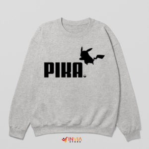 Pikachu Electric Pokemon Puma Sport Grey Sweatshirt