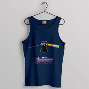 Pink Floyd Dark Side Infinity Gauntle Navy Tank Top