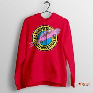 Pink Sedan Homer Plymouth Junkerolla Red Hoodie