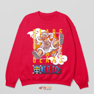 Pirate Luffy Gear 5 Transformation Red Sweatshirt