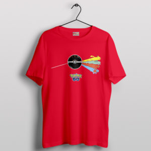 Pokeball Eclipse Pink Floyd Dark Side Red T-Shirt