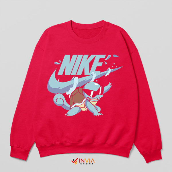 Pokemon GO Squirtle Nike Sport Red Sweatshirt