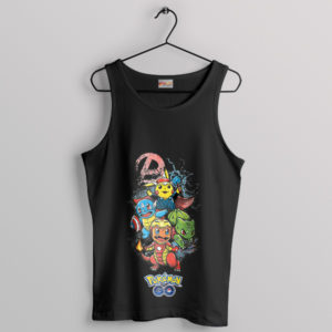 Pokemon Shield Avengers Characters Tank Top