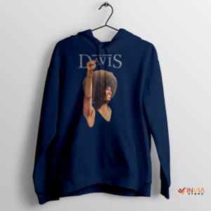 Political Angela Yvonne Davis Navy Hoodie