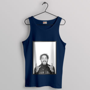 Post Malone Live It Up Tour Merch Navy Tank Top