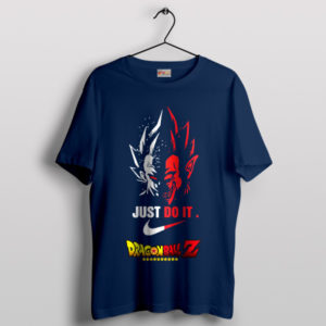 Power Up Goku Vegeta Just Do It Nike Navy T-Shirt