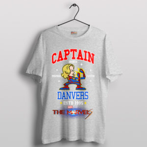 Powerful Patriotism Captain Marvel Sport Grey T-Shirt