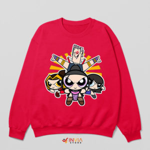 Powerpuff Girls Demon Slayer Ninja Red Sweatshirt