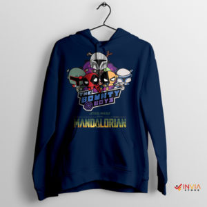 Powerpuff The Mandalorian Bounty Navy Hoodie