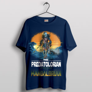 Predator Hunting Grounds Mandalorian Navy T-Shirt