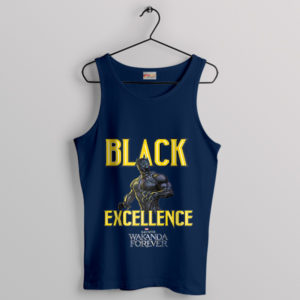 Pride Black Excellence Wakanda Forever Navy Tank Top