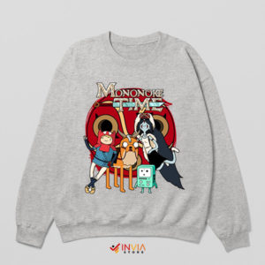 Princess Mononoke Adventure Time Sport Grey Sweatshirt