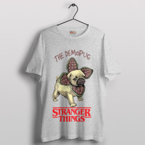 Pug Puppies Face Demogorgon DnD Sport Grey T-Shirt