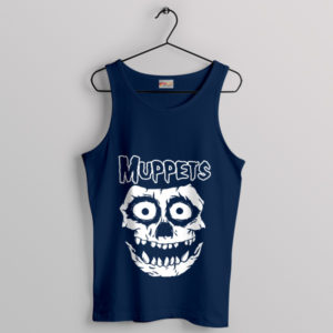 Puppets in Punk The Animal Misfits Navy Tank Top