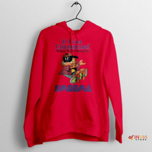 Purr-fectly Hilarious Garfield Smegma Red Hoodie