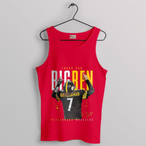 Quarterback Legend Ben Roethlisberger Red Tank Top