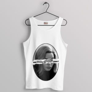 Quote God Save Queen's Gambit White Tank Top