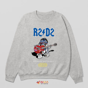 R2-D2 Rocks the Galaxy ACDC Style Sport Grey Sweatshirt