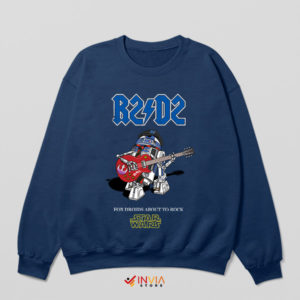 R2-D2 Rocks the Galaxy ACDC Style Sweatshirt